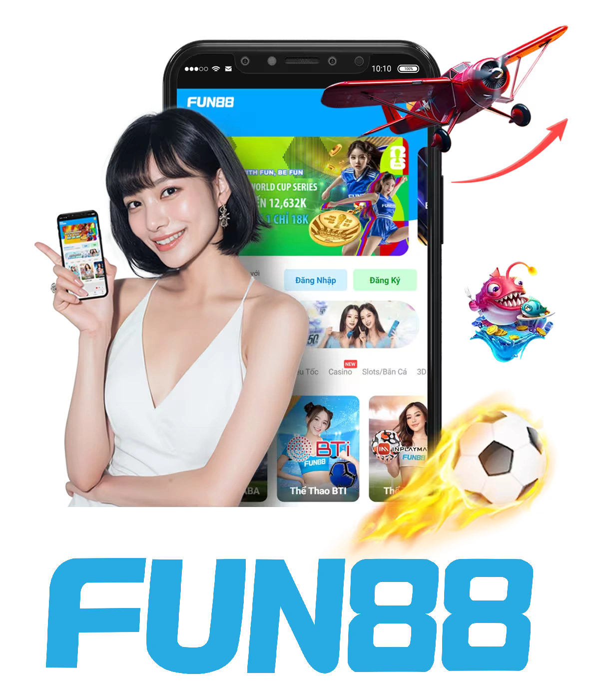 Trải nghiệm ứng dụng và nội dung mobile Fun88